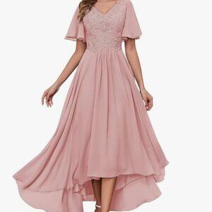 ✨ Elegant Dusty Rose Dress – Size 12 – Perfect for Any Occasion ✨